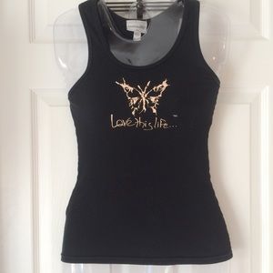 2/$10! LAST CHANCE! Love this Life Butterfly Tank Top
